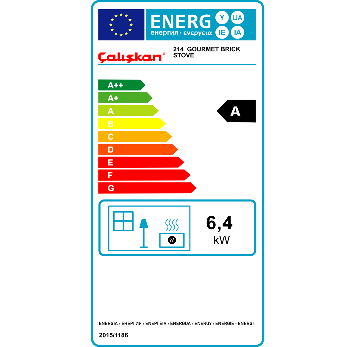 CALISKAN 214 – Wood Burning Stove with Oven