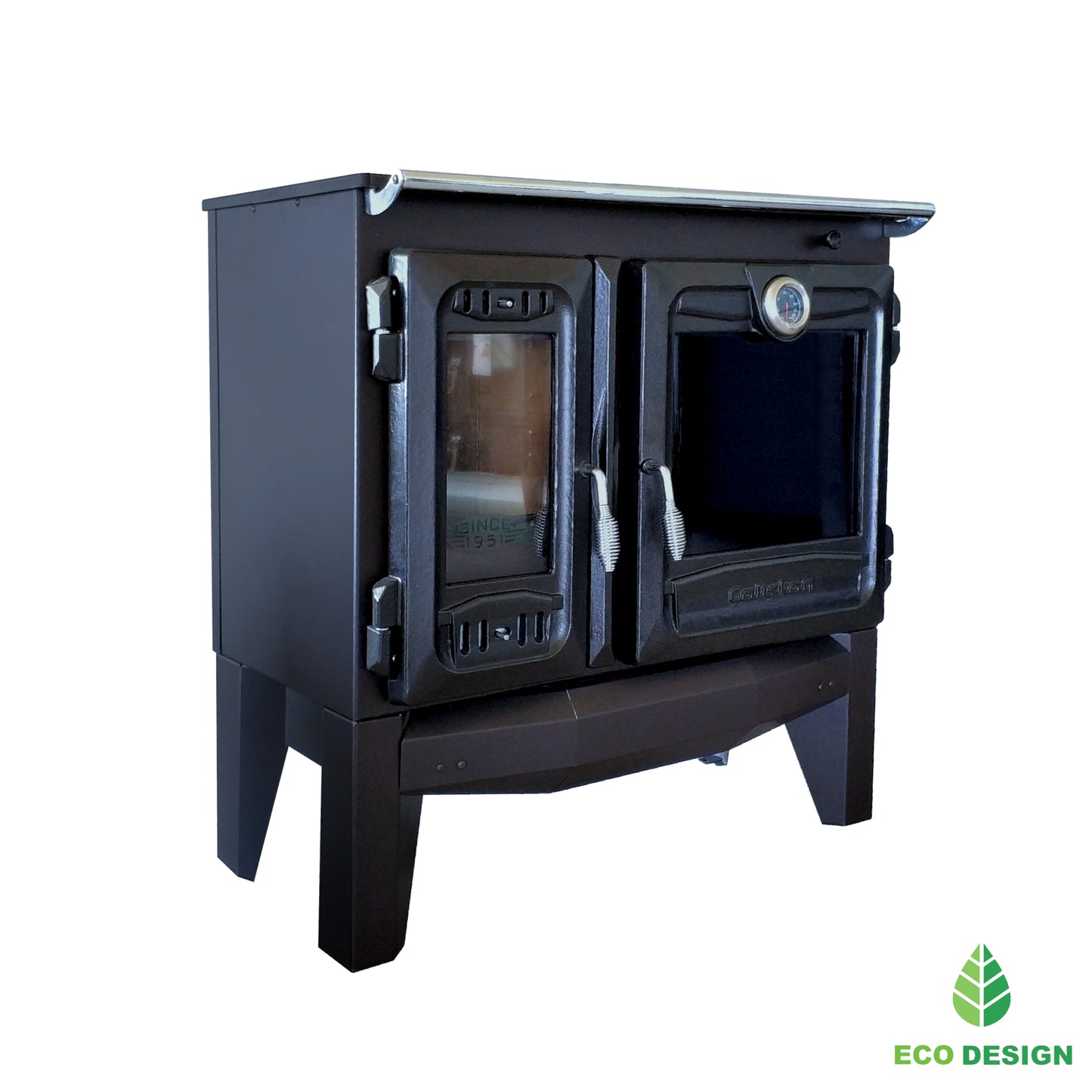 CALISKAN 216 – Gusseisen Holzofen mit Backofen und Kochplatte – 8,4 kW