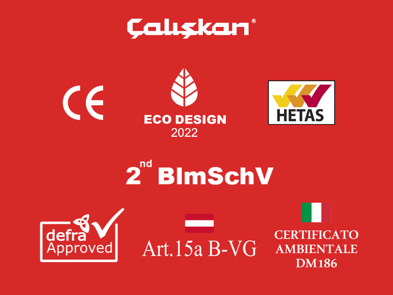 CALISKAN 214 – Wood Burning Stove with Oven