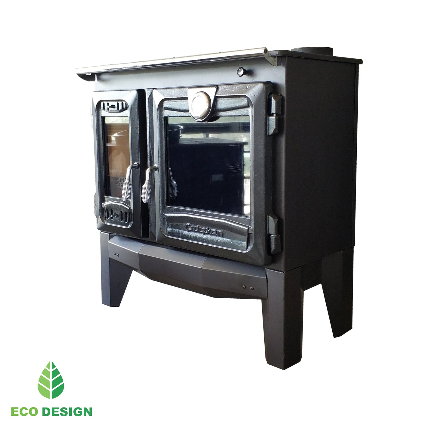 CALISKAN 216 – Gusseisen Holzofen mit Backofen und Kochplatte – 8,4 kW